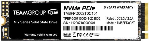 Picture of Picture of SSD Team Group MP33 PRO 2TB M.2 NVMe (2400/2100MB/s)