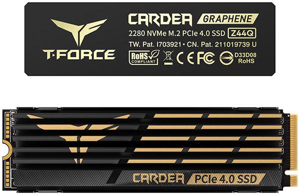 Picture of Picture of SSD Team Group T-Force Cardea Z44Q 4TB Gen4 M.2 NVMe (5000/4000MB/s)