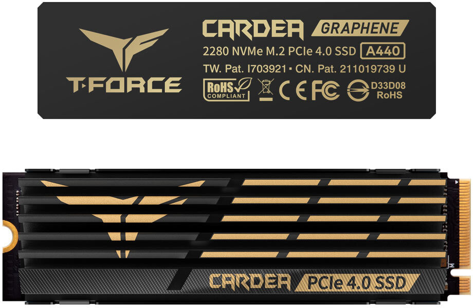 Picture of Picture of SSD Team Group T-Force Cardea A440 HS 4TB Gen4 M.2 NVMe (7000/6900MB/s)