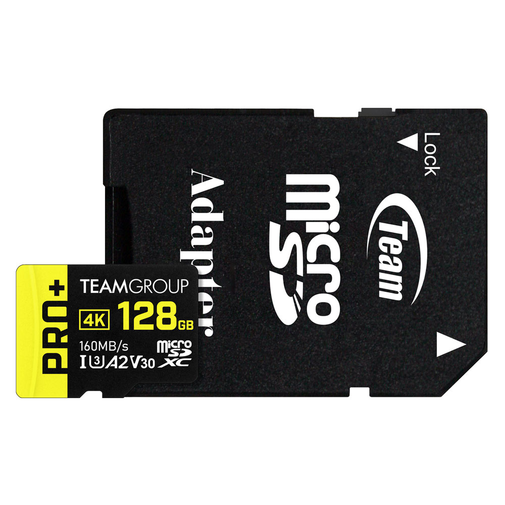 Picture of Picture of Cartão Team Group PRO+ MicroSDXC A2 UHS-I U3 V30 128GB