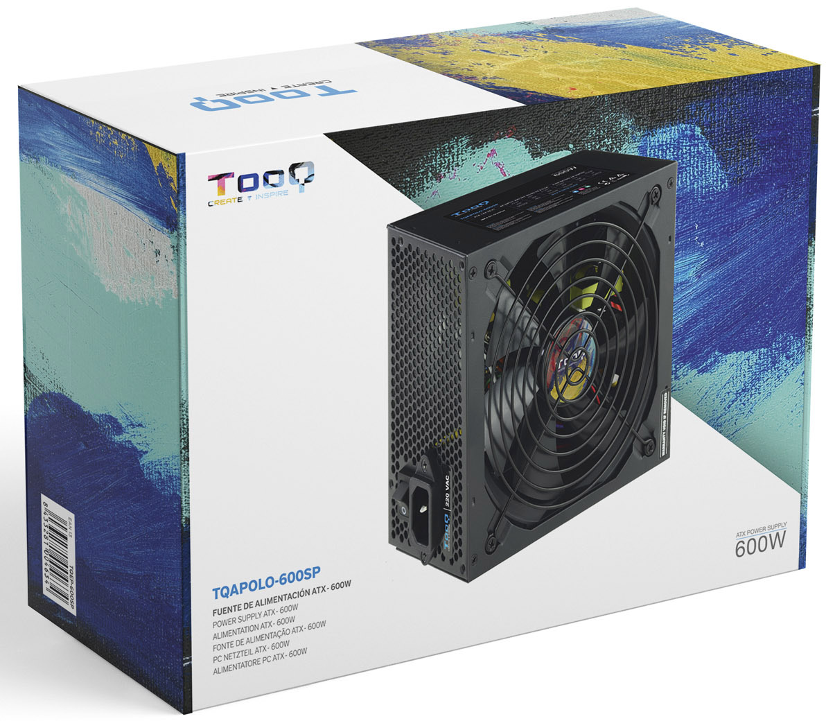Tooq - Fonte de Alimentação Tooq 600W PFC Activo