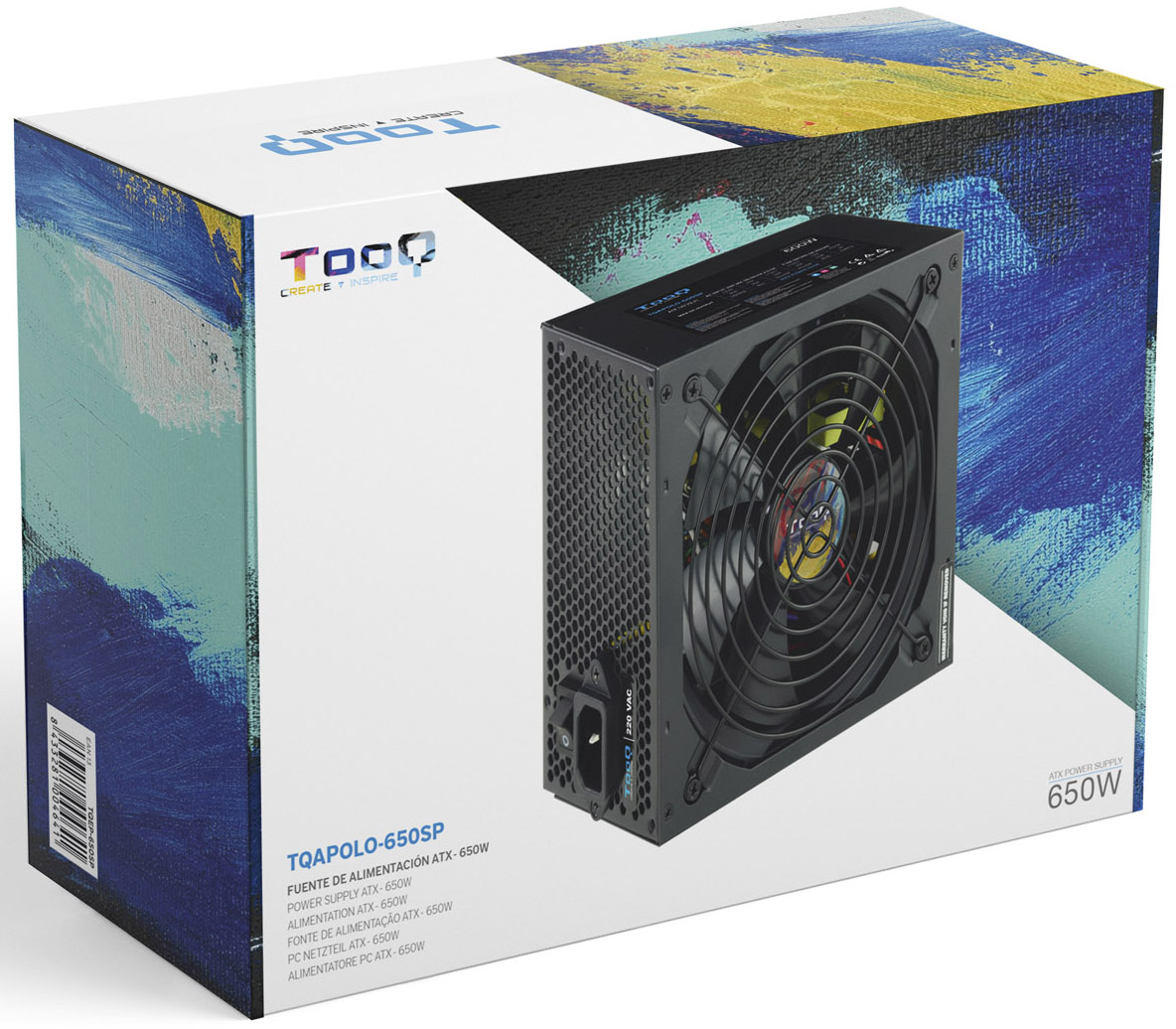 Tooq - Fonte de Alimentação Tooq 650W PFC Activo