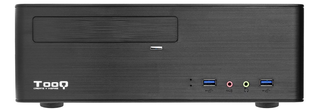 Tooq - Caixa Mini-ITX Tooq C/Fonte Alimentação 500W + Leitor de Cartões + 2x USB 3.0 Preta