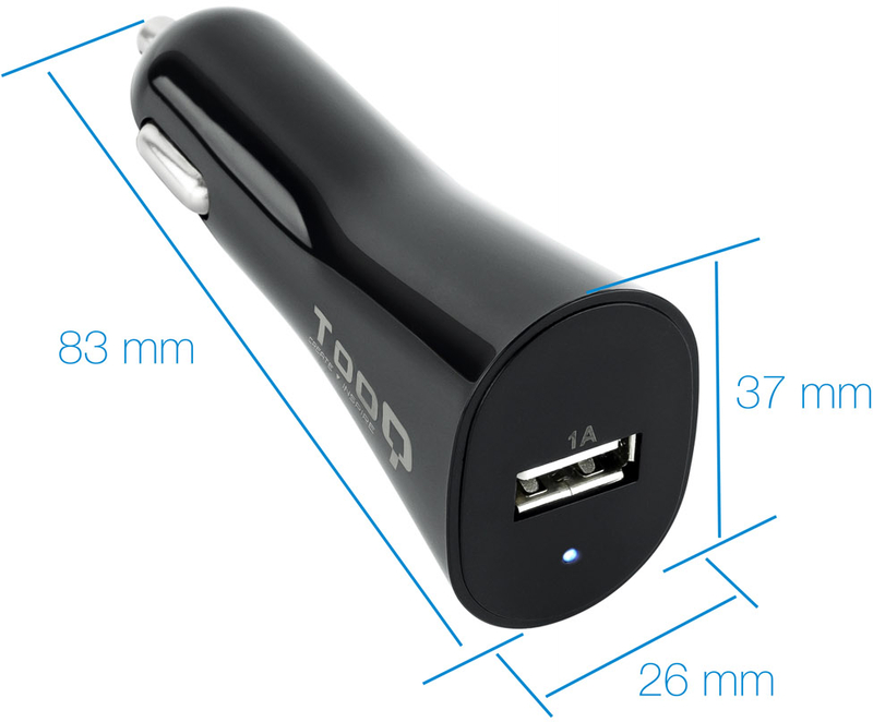 Tooq - Carregador de Isqueiro Tooq 5V/1A Preto