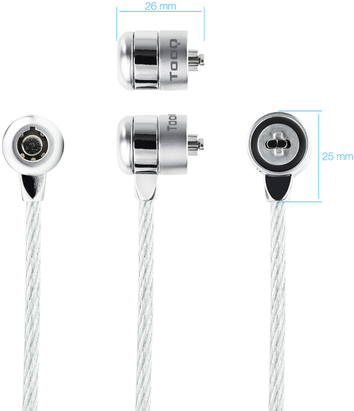Tooq - Cadeado Tooq Anti-Roubo c/Chave 1.50 metro