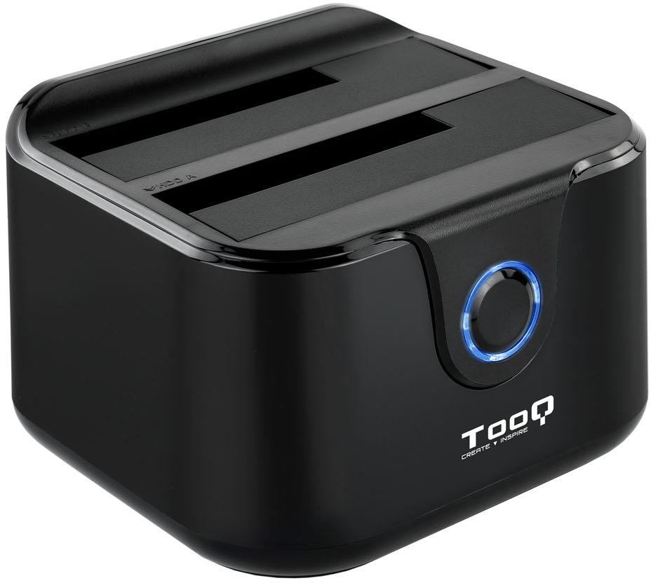 Tooq - Dock Tooq para 2x SATA 2.5/3.5 OTB USB 3.0 Preto