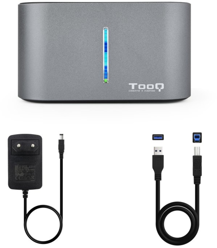 Tooq - Dock Tooq para 2x SATA 2.5/3.5 OTB USB 3.1 Gen 1
