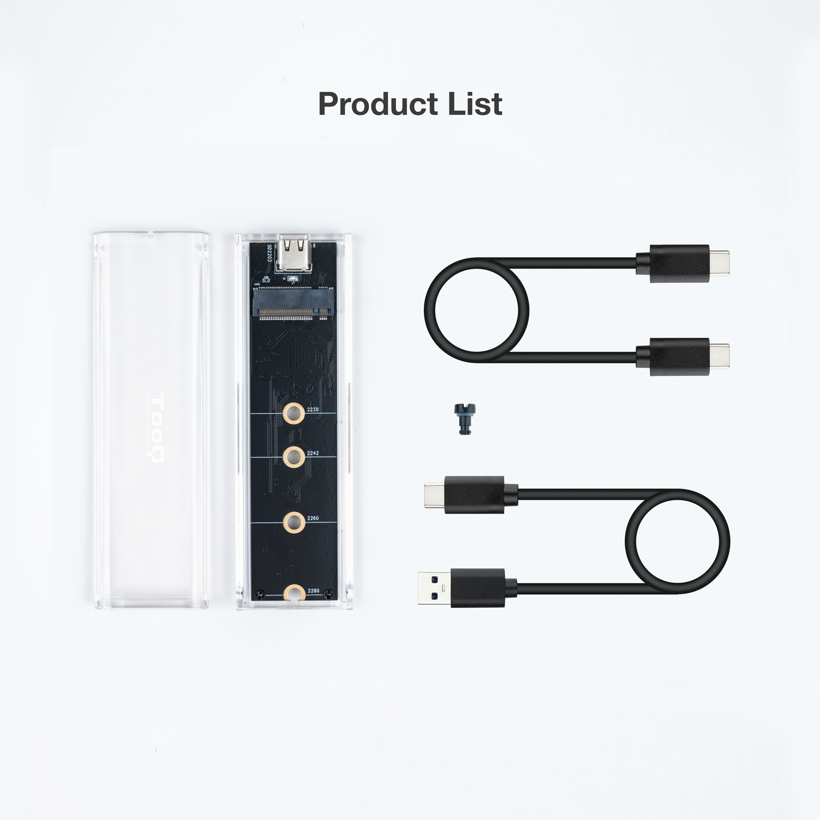 Tooq - Caixa SSD Tooq M.2 NGFF/NVMe SSD RGB