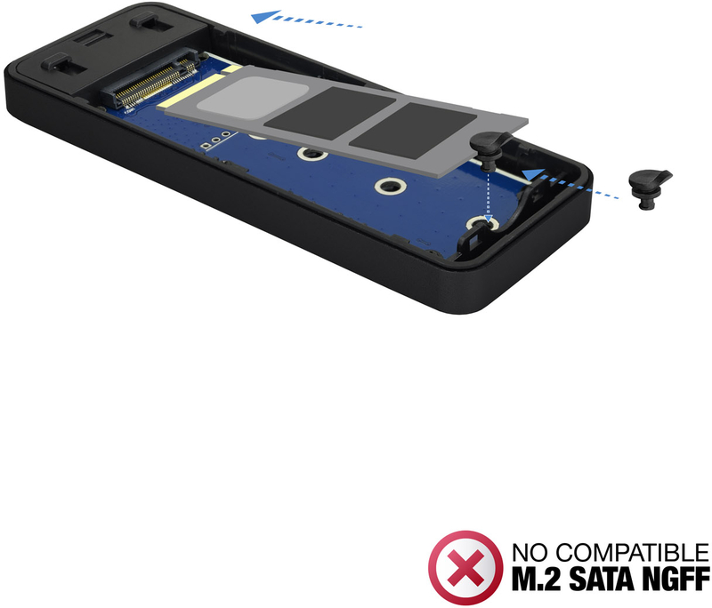 Tooq - Caixa SSD Tooq M.2 NVME USB 3.1 Gen 2 Preto