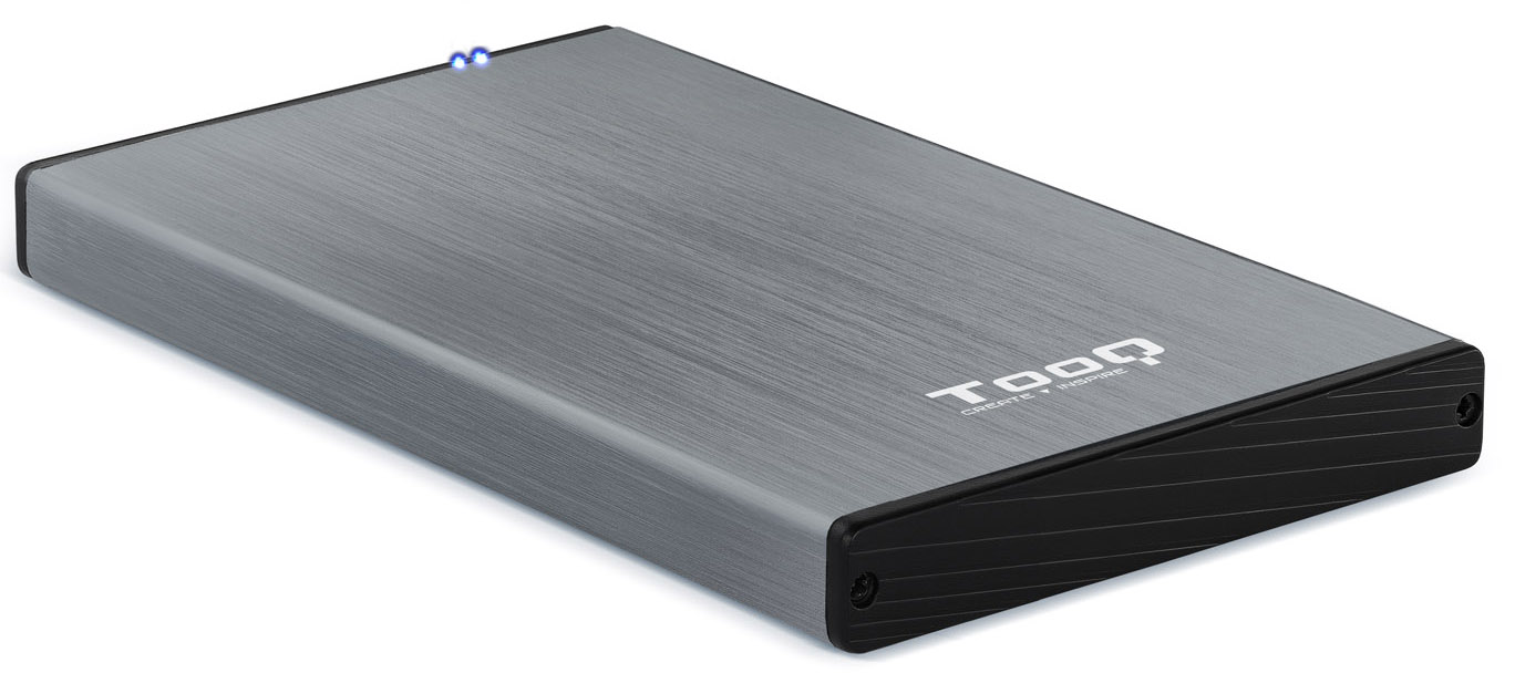 Picture of Picture of Caixa HDD Tooq 2.5" SATA (9,5mm) USB 3.0/3.1 Gen 1 Cinza Metalizado