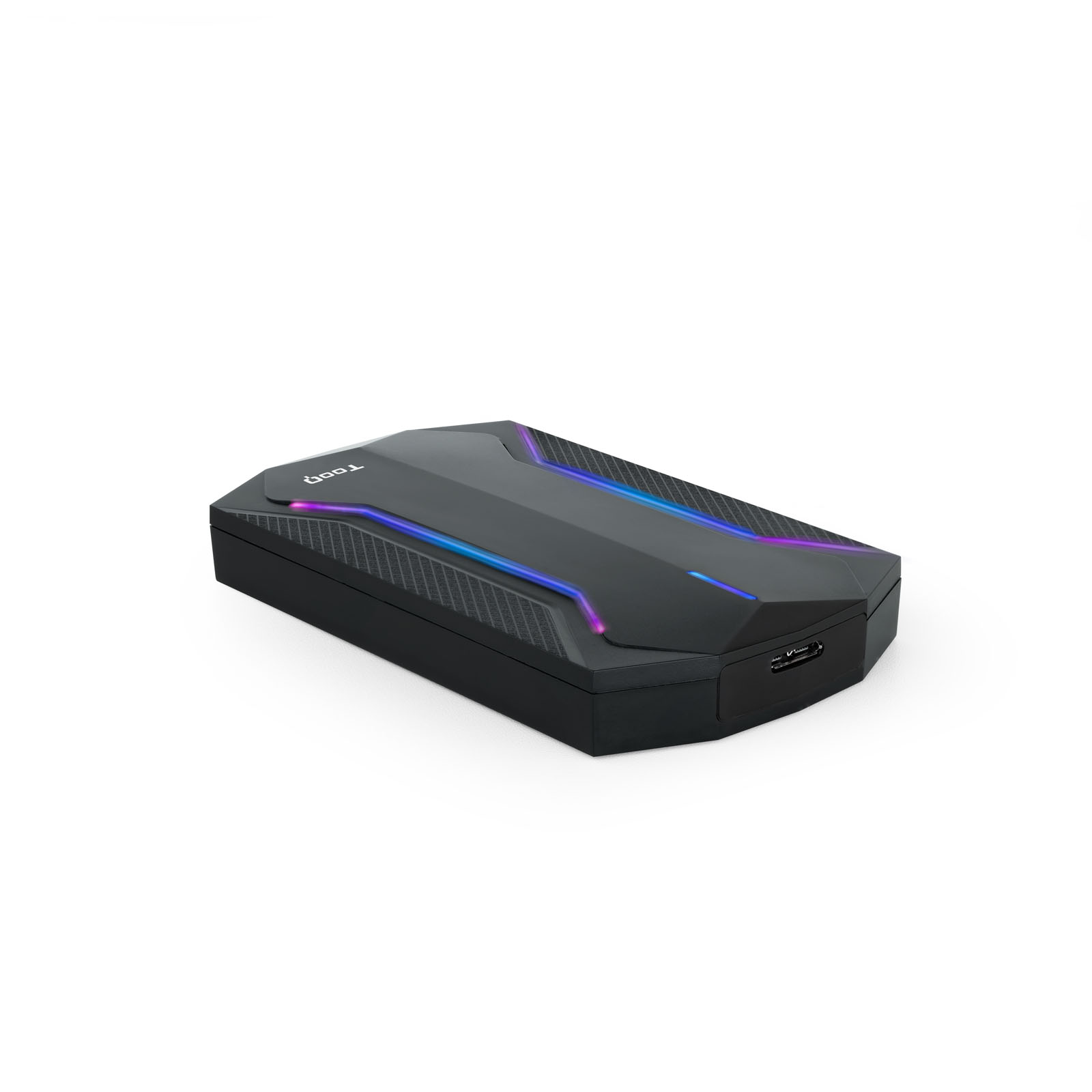 Picture of Picture of Caixa HDD Gaming Tooq 2.5" SATA (9,5mm) Tool Less USB 3.1 Gen 1 Plug & Play Preto RGB