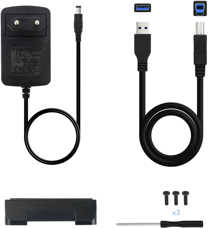 Tooq - Caixa HDD Tooq 3.5" SATA USB 3.0 Aluminio Preto