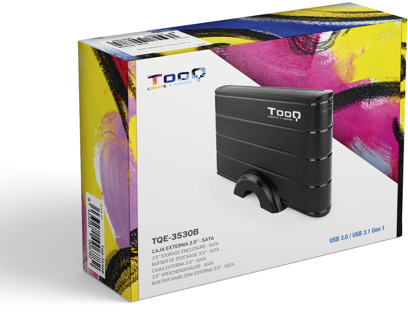 Tooq - Caixa HDD Tooq 3.5" SATA LED USB 3.0 Preto