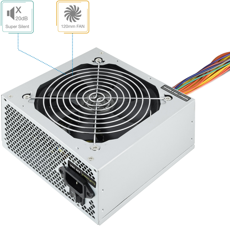 Tooq - Fonte de Alimentação Tooq Ecopower II ATX 500W