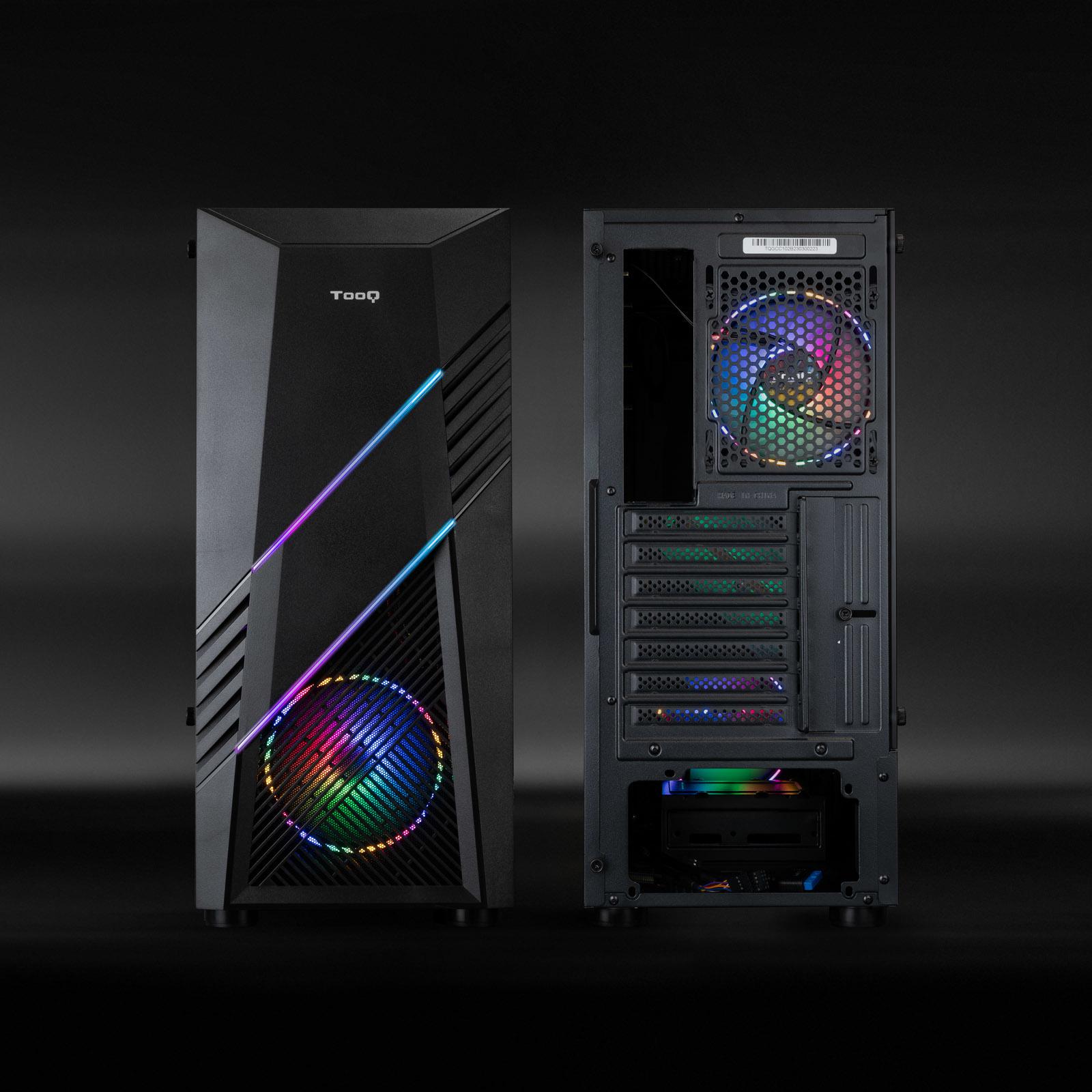 Tooq - Caixa ATX Tooq BIOHAZARD RGB c/ VidroTemperado Preta