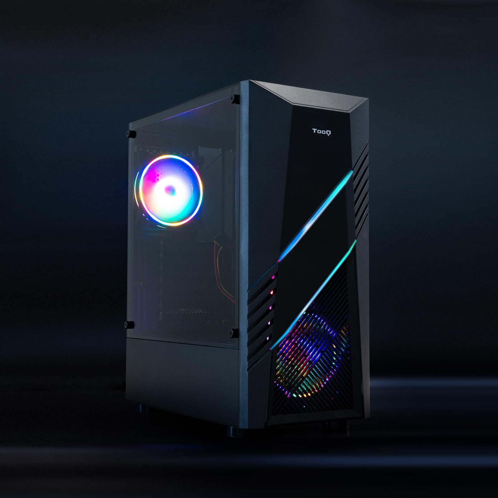 Tooq - Caixa ATX Tooq BIOHAZARD RGB c/ VidroTemperado Preta