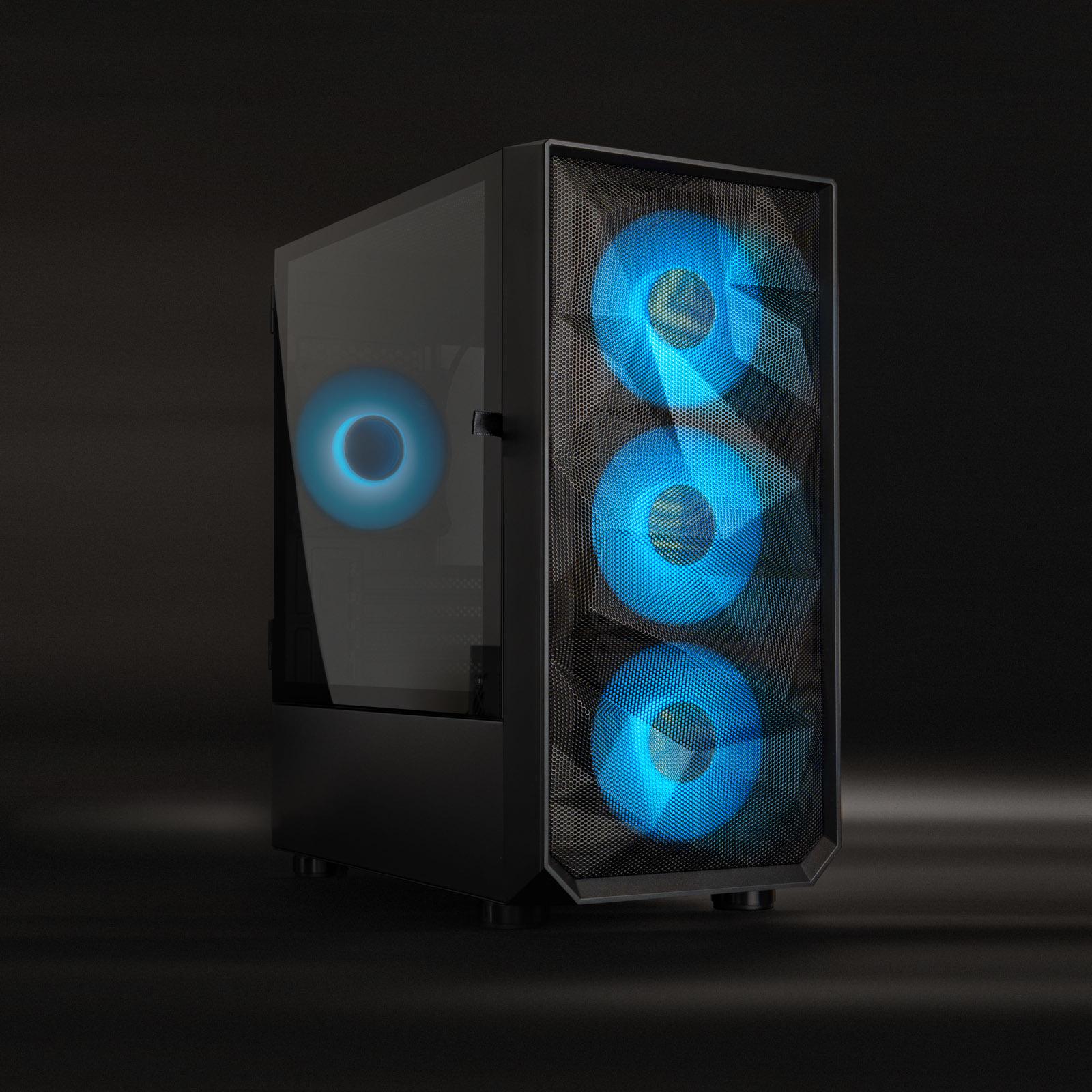 Tooq - Caixa Micro-ATX Tooq SEIZURE Mesh ARGB c/ Vidro Temperado Preta