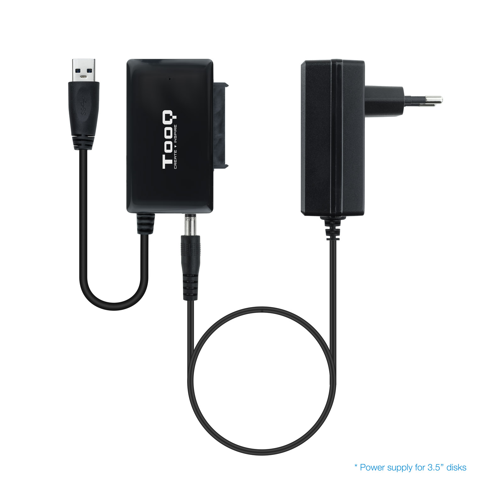 Tooq - Adaptador Tooq USB 3.0 USB-A SATA HDD/SSD 2.5" / 3.5"