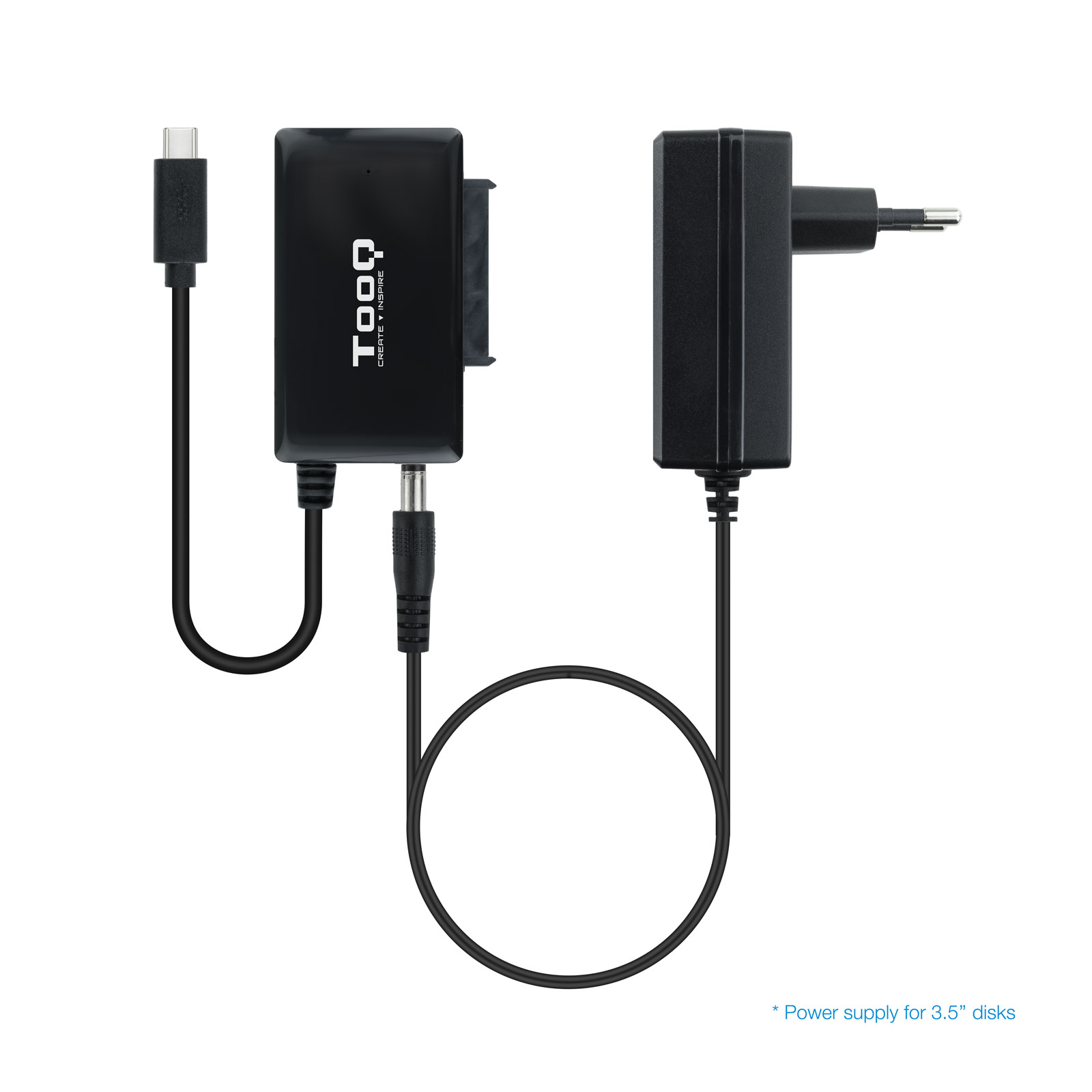 Tooq - Adaptador Tooq USB 3.0 USB-C SATA HDD/SSD 2.5" / 3.5"