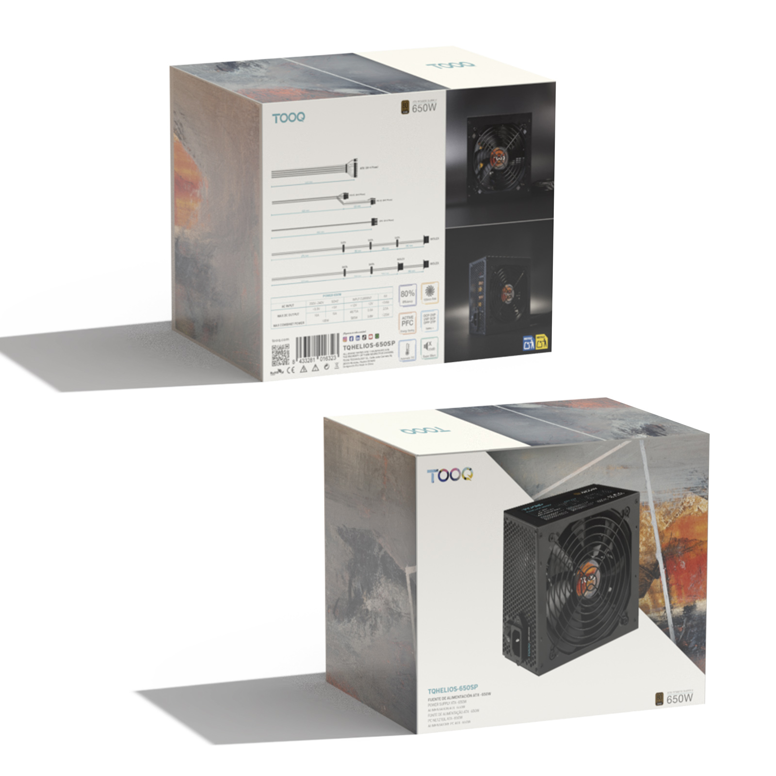 Tooq - Fonte de Alimentação Tooq ATX 650W APFC 80PLUS Bronze