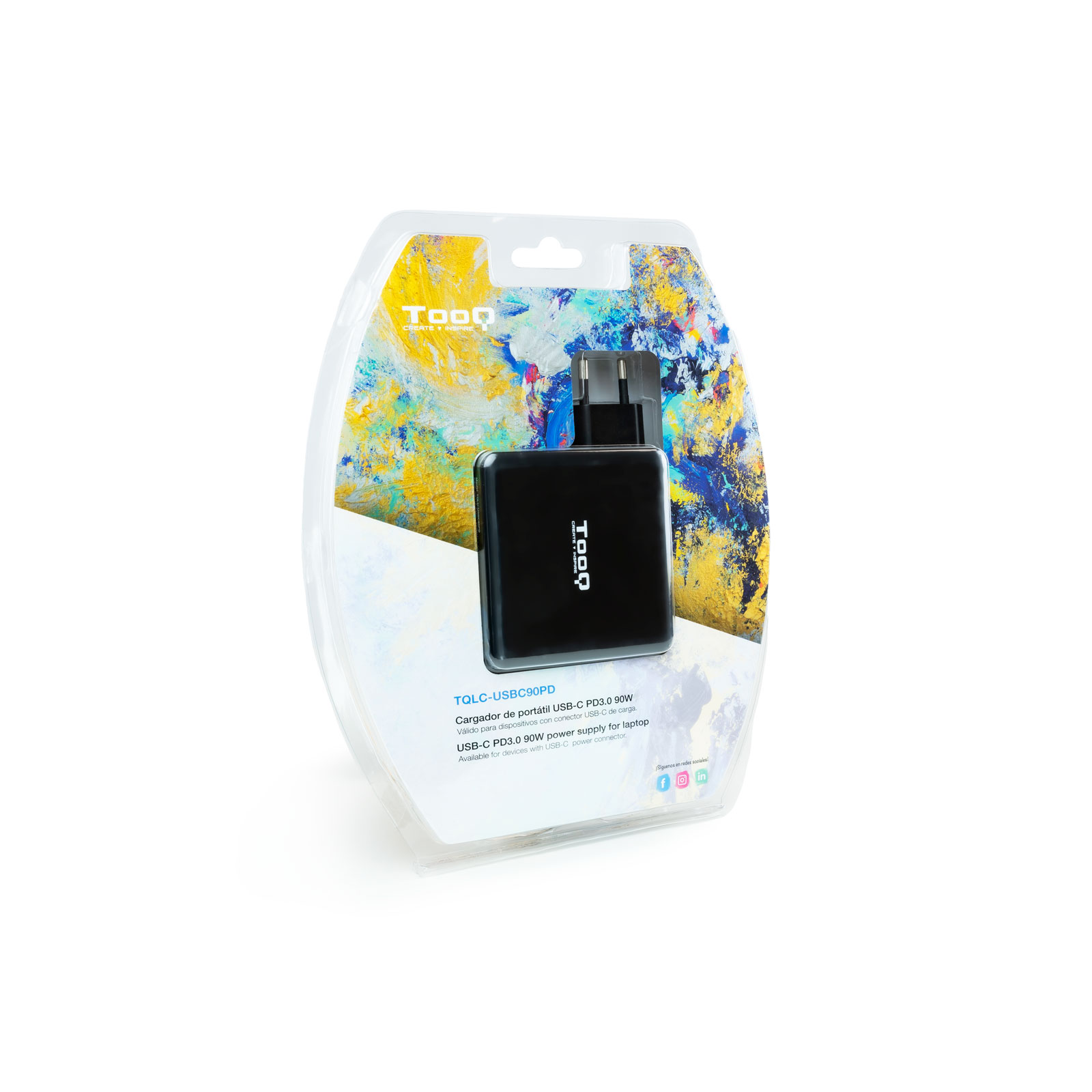Tooq - Carregador de Portátil Tooq PD 3.0 90W USB-C