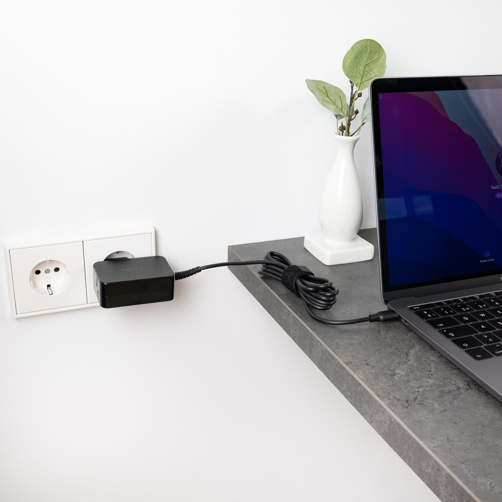 Tooq - Carregador de Portátil GaN Tooq USB-C PD 45W
