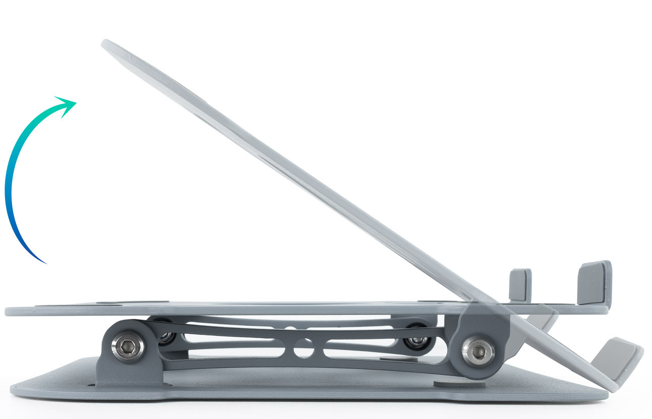 Tooq - Suporte Elevatório Tooq para Portáteis Ergonómico Ajustável Alumínio