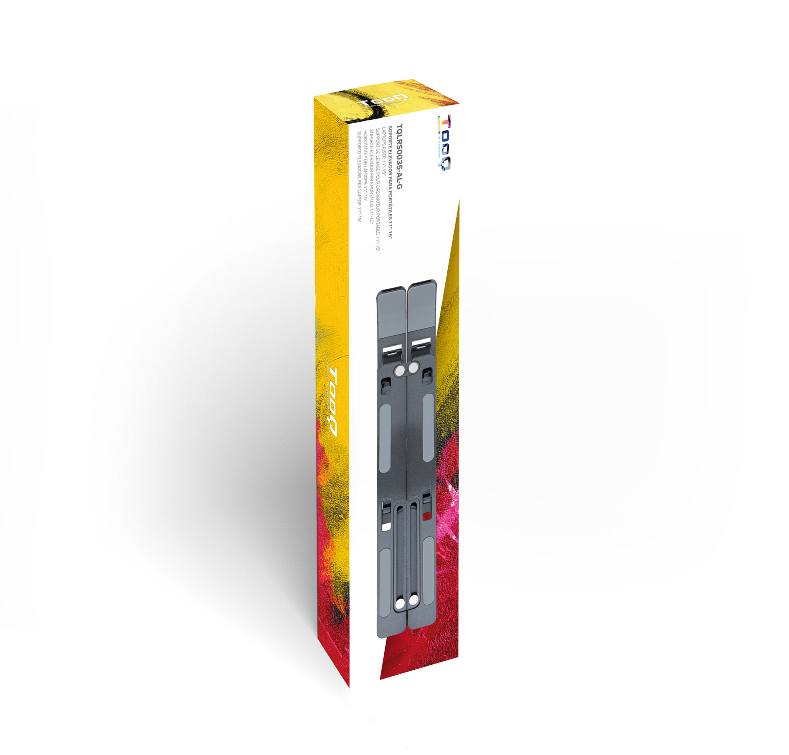 Tooq - Suporte Elevatório Tooq para Portáteis 15" Cinza