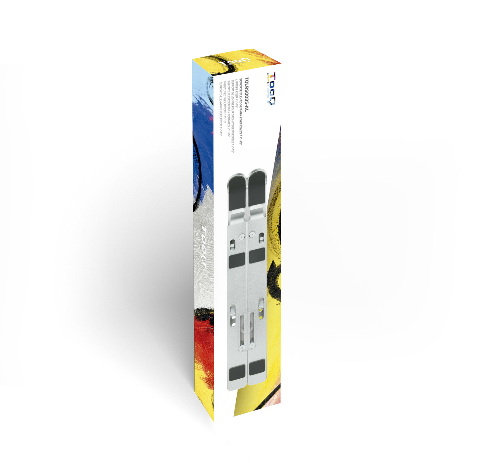 Tooq - Suporte Elevatório Tooq para Portáteis 15" Aluminio