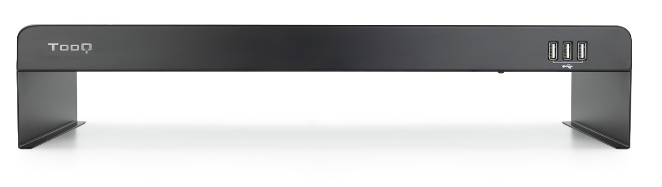 Tooq - Base Para Monitor / Portáteis Tooq Max. 20Kg c/ 3x USB 2.0 Preto