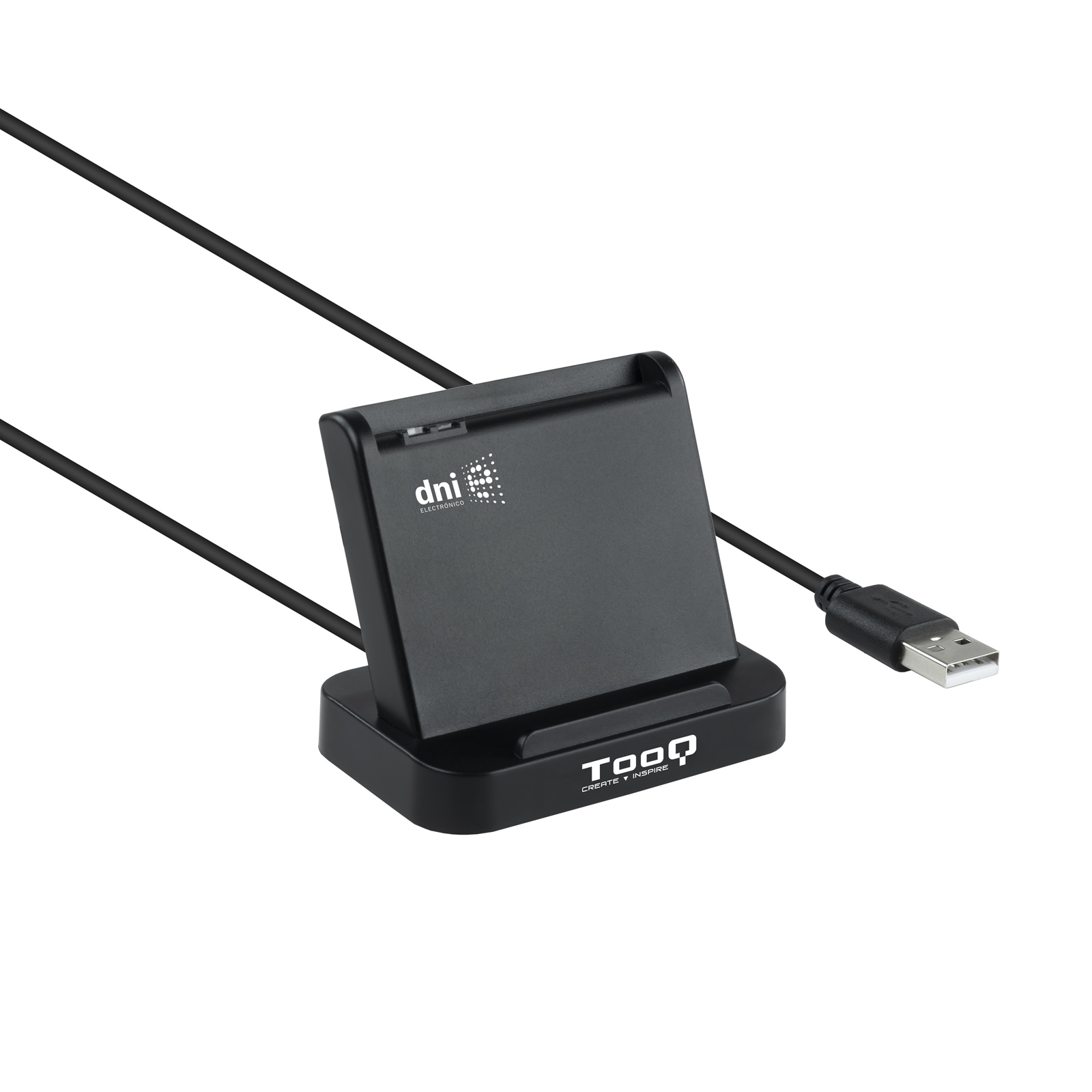 Picture of Picture of Leitor de Cartões Tooq DNI 4.0 e Cartão de Cidadão USB 2.0 Preto