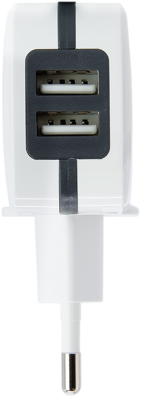 Tooq - Carregador Tooq 2x USB 5V 3.4A com Controlo AI Branco
