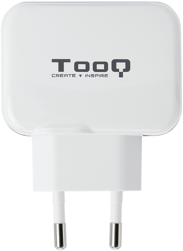 Tooq - Carregador Tooq 2x USB 5V 3.4A com Controlo AI Branco