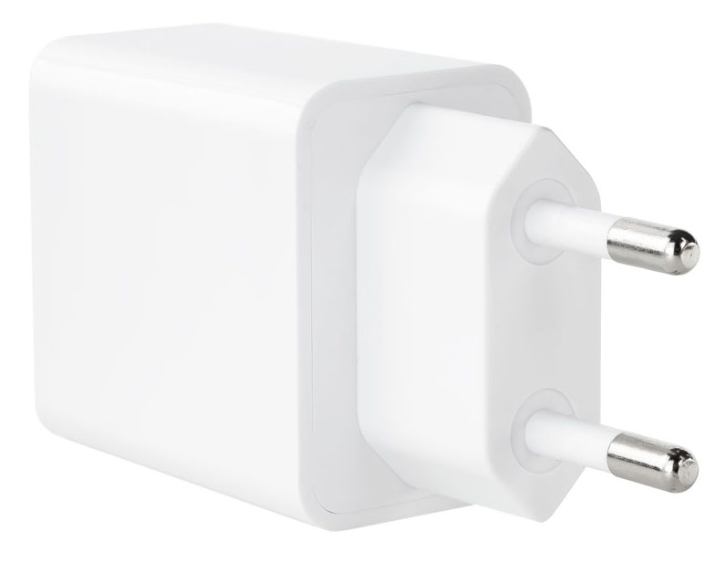 Tooq - Carregador Tooq USB-C QC 3.0 (20W) + USB-A QC 3.0 (18W) Branco