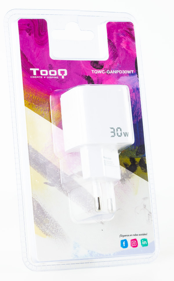 Tooq - Carregador GaN Tooq USB-C/PD 30W