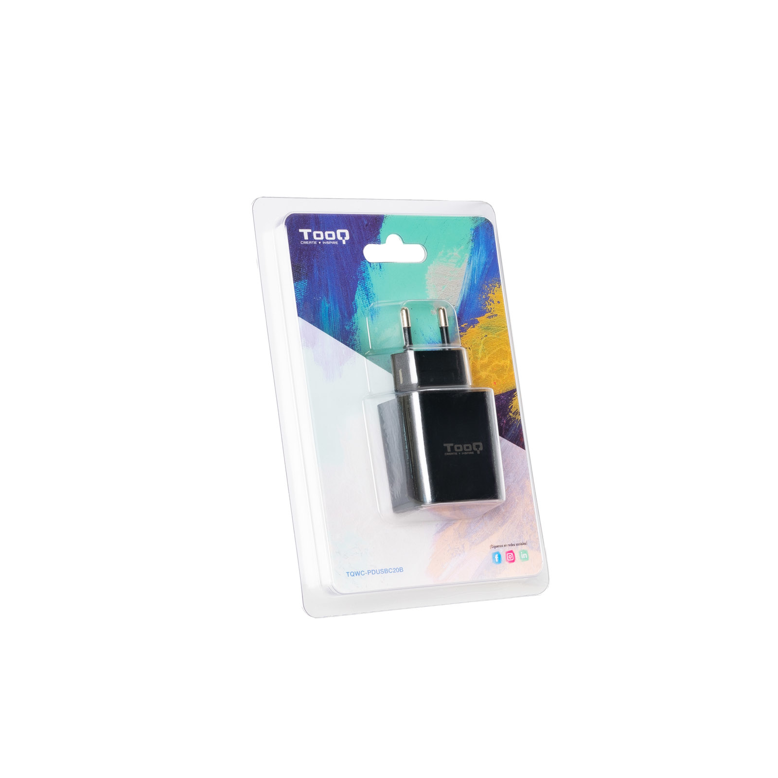 Tooq - Carregador Tooq USB-C PD3.0 20W