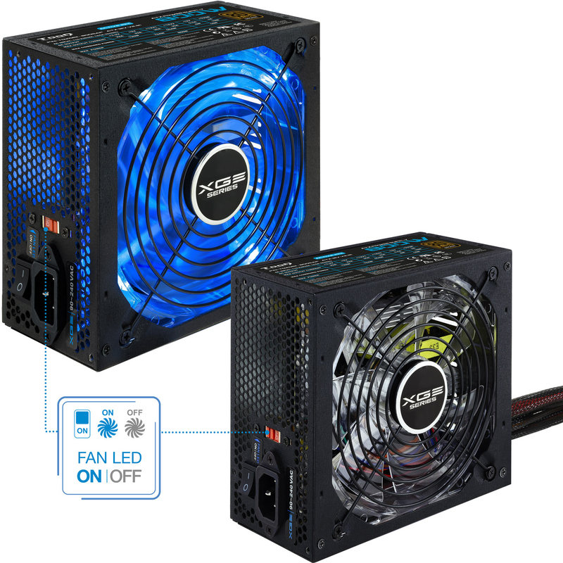 Tooq - Fonte de Alimentação Tooq Xtreme Gaming Energy II 800W 80+ Bronze c/LED