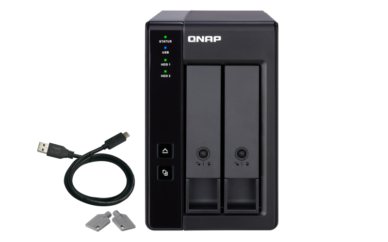 QNap - Unidade de Expansão NAS QNAP TR-002 - 2 Baías - USB Type C
