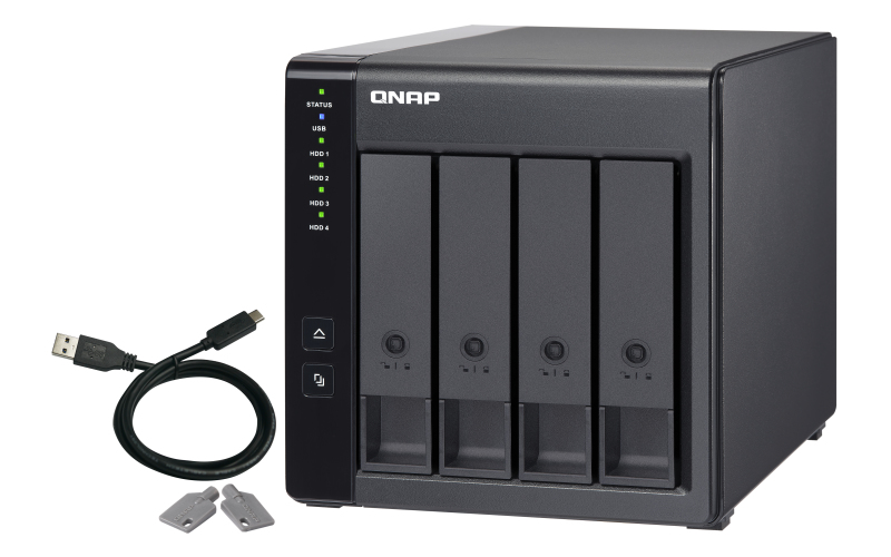 QNap - Unidade de Expansão NAS QNAP TR-004 - 4 Baías - USB Type C