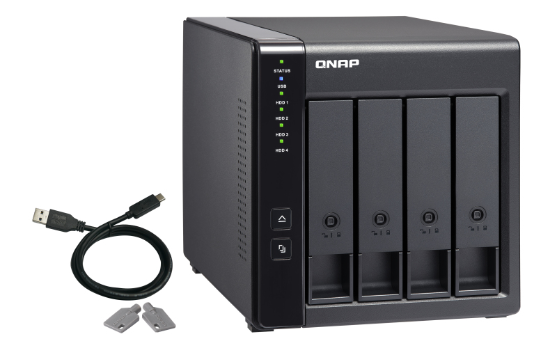QNap - Unidade de Expansão NAS QNAP TR-004 - 4 Baías - USB Type C