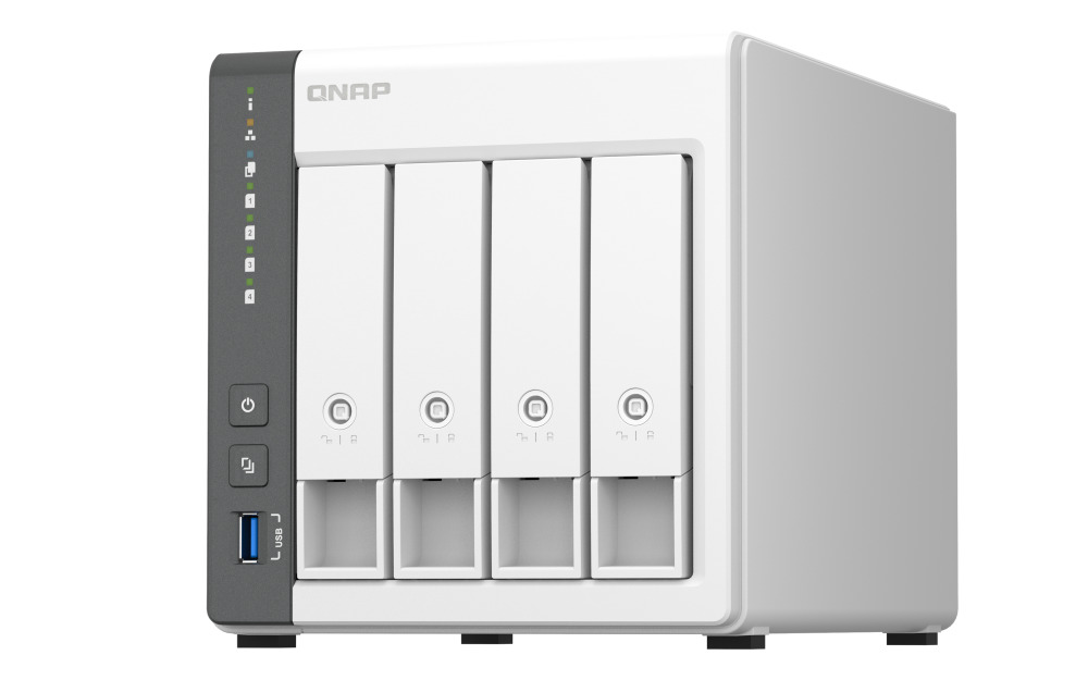 QNap - NAS QNAP TS-433-4G - 4 Baías - 2.0GHz 4-core - 4GB RAM