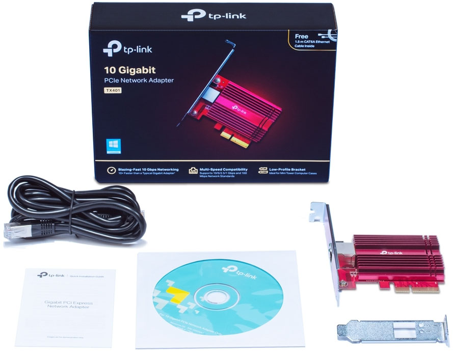 TP-Link - Placa de Rede TP-Link PCI Express Archer TX401 10 Gigabit