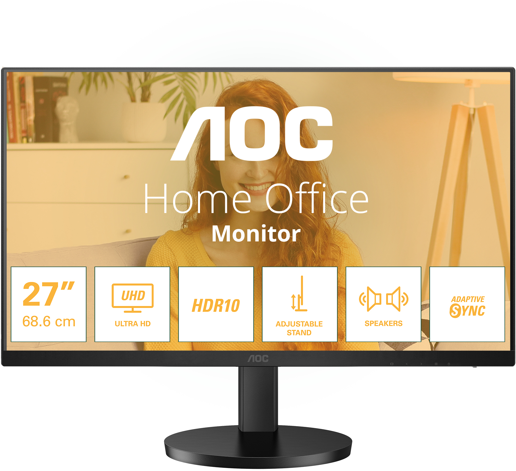 Picture of Picture of Monitor AOC 27" U27B3AF IPS 4K 60Hz Ajuste em Altura