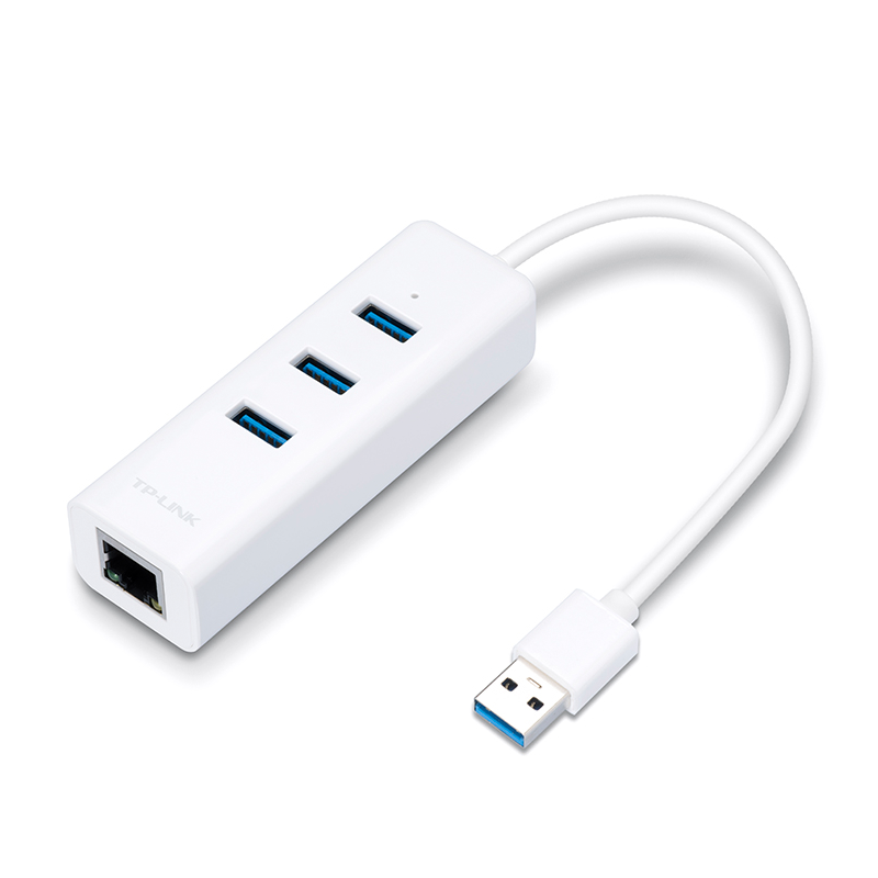 TP-Link - Adaptador USB TP-Link UE330 USB 3.0 > Ethernet Gigabit + 3 Portas USB 3.0
