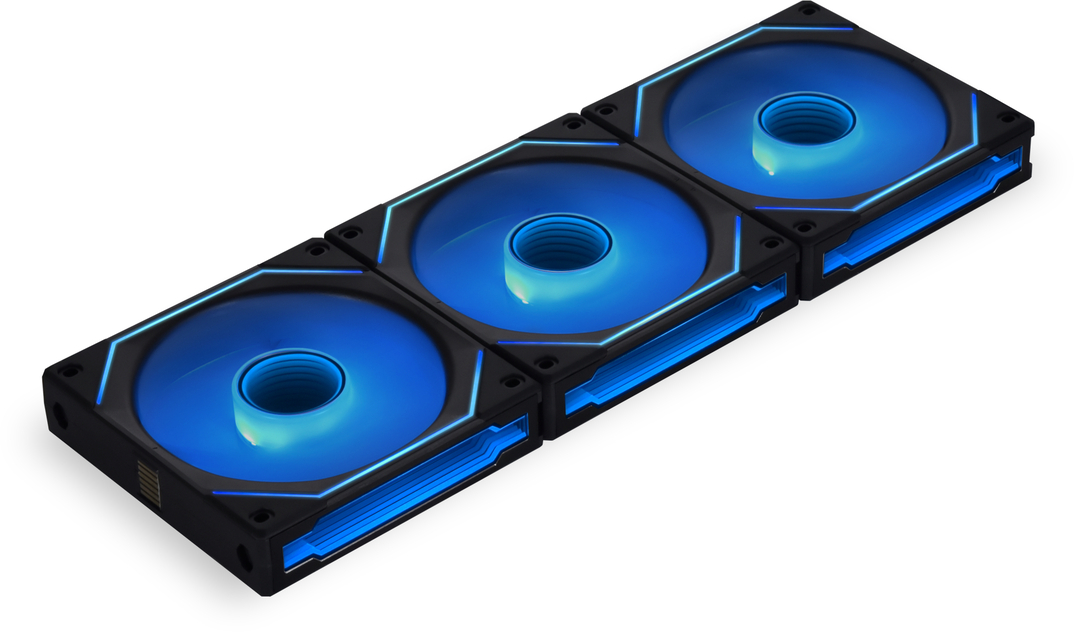 Lian Li - Ventoinha Lian Li UNI FAN SL120 Infinity RGB PWM Preto 120mm (Pack 3)