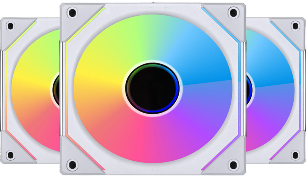 Picture of Picture of Ventoinha Lian Li UNI FAN SL120 Infinity RGB PWM Branco 120mm (Pack 3)