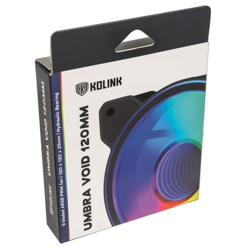 Kolink - Ventoinha Kolink Umbra Void Pro ARGB LED PWM - 120mm