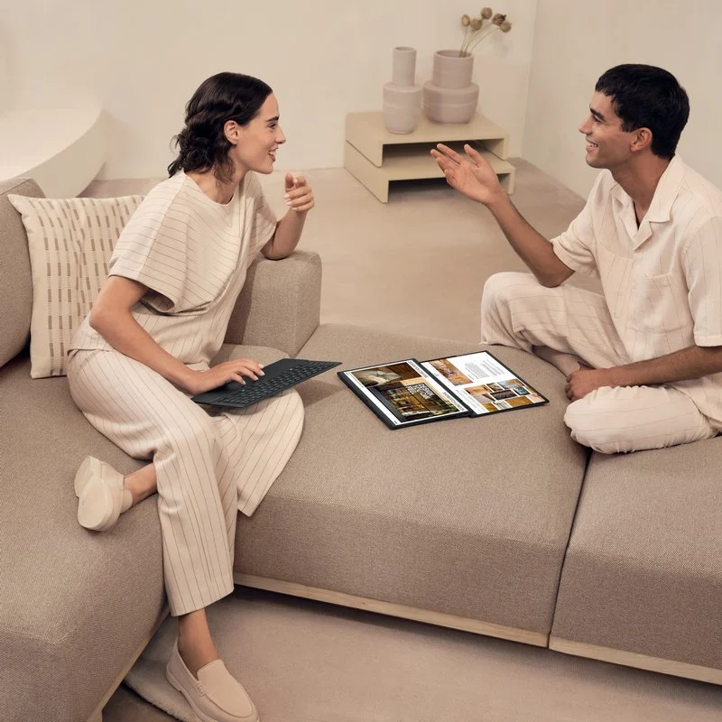 Asus - Portátil ASUS ZenBook Duo UX8406C 14" Ultra 9 285H 32GB DDR5 2TB Arc Graphics 3K OLED Touch 120Hz W11 Pro