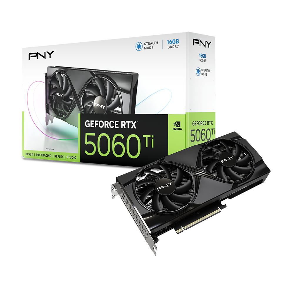 Picture of Picture of Gráfica PNY GeForce® RTX 5060 Ti Dual Fan 16GB GDDR7 DLSS4