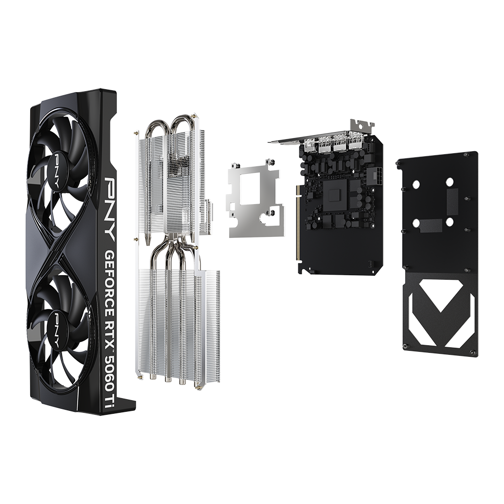 PNY - Gráfica PNY GeForce® RTX 5060 Ti Dual Fan 16GB GDDR7 DLSS4